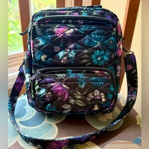 Lug OG Compass crossbody bag in Bloom Black